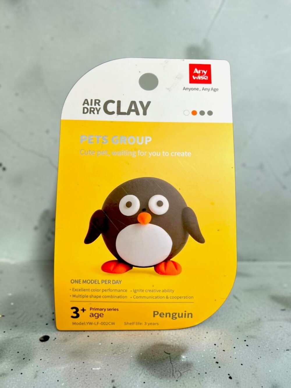 B💲3 🆕 Anywise Air Dry Clay Panda Craft Kit Kids Modeling Clay | 5985 Penguin